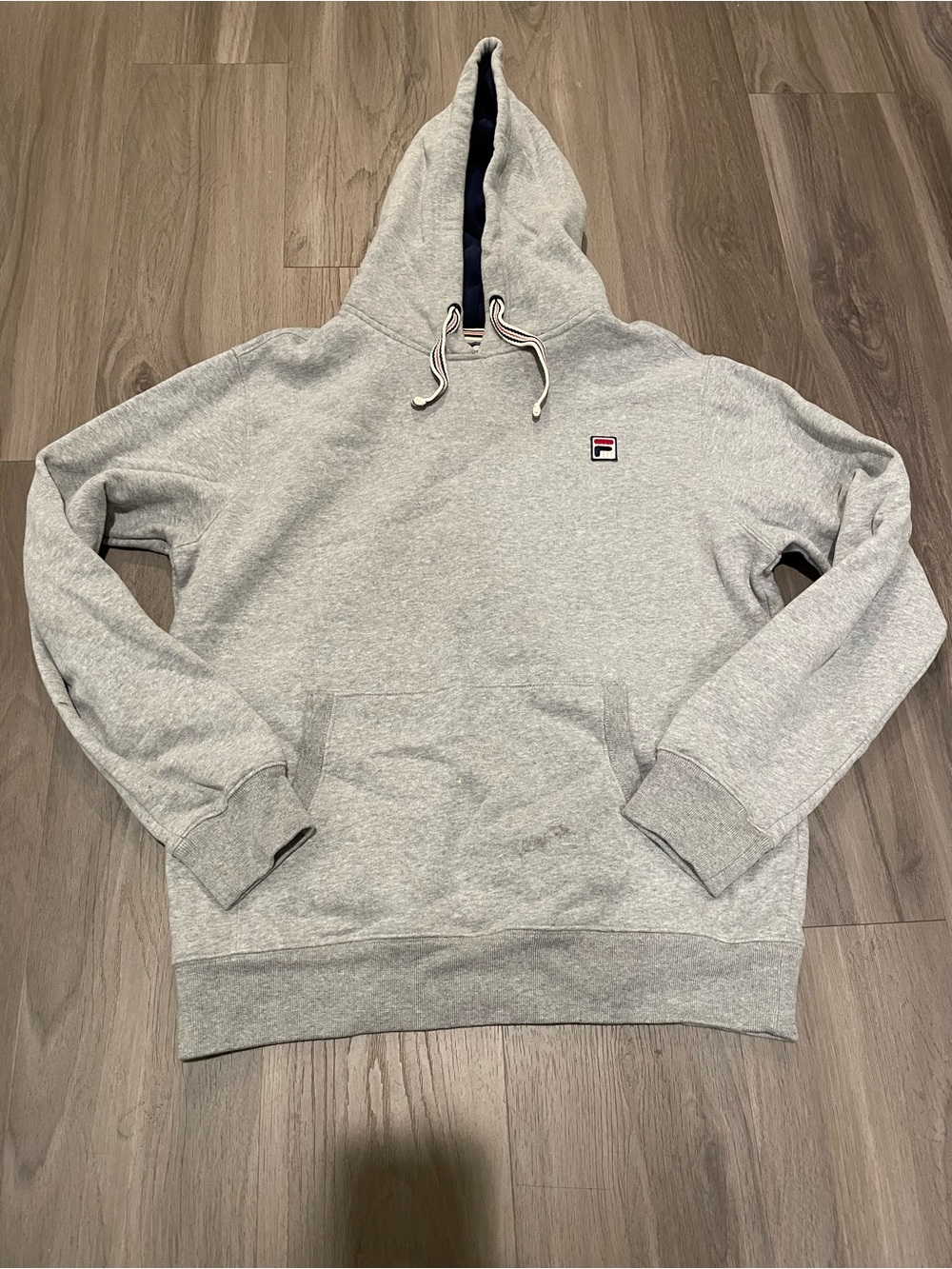 Men’s 2014 Fila Hoodie — Gray — Size L
